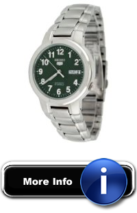 Seiko Mens SNKA17 Stainless Steel Analog with Green Dial Watch Methods